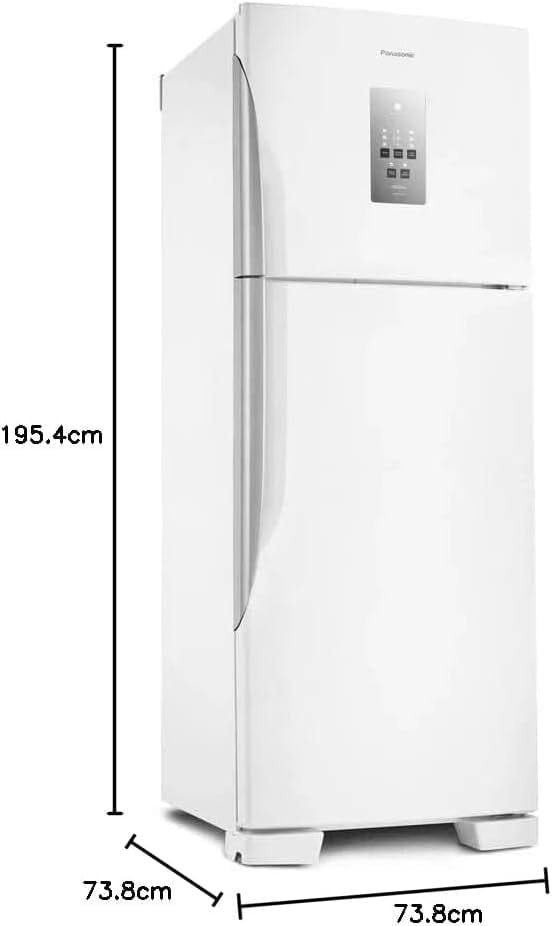 Geladeira Panasonic Frost Free 483L Branco NR-BT55PV2WA 110v