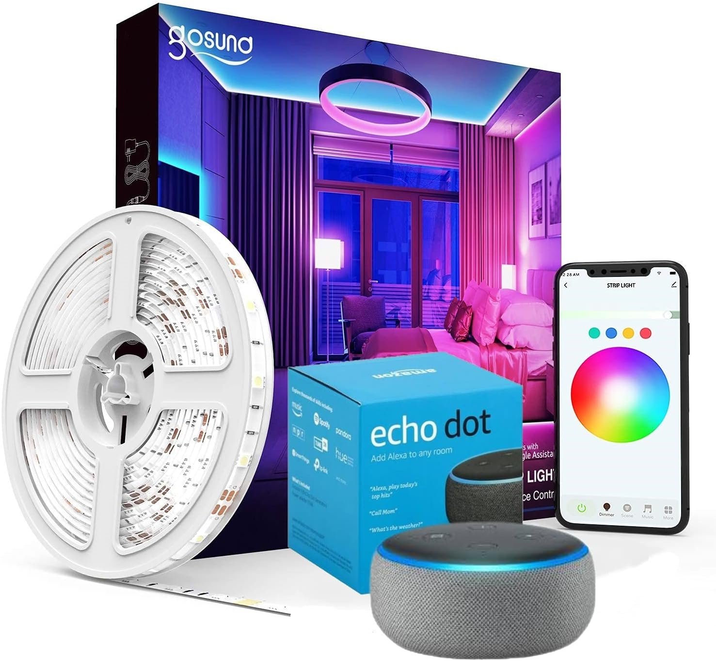 Fita de Led Inteligente Wifi RGB 5m - Compatível Alexa Google Home