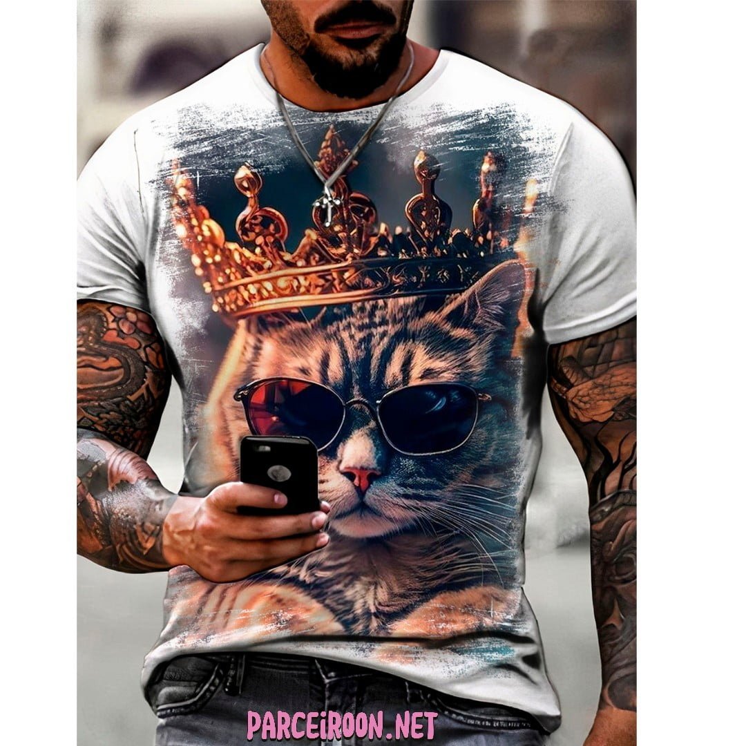 blusa gato de oculos