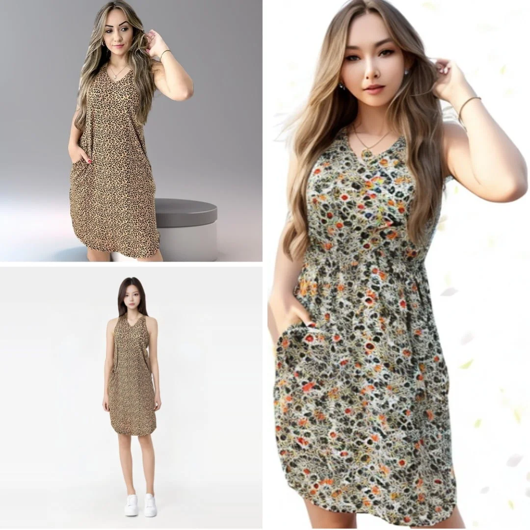 Vestido Curto Com Bolso