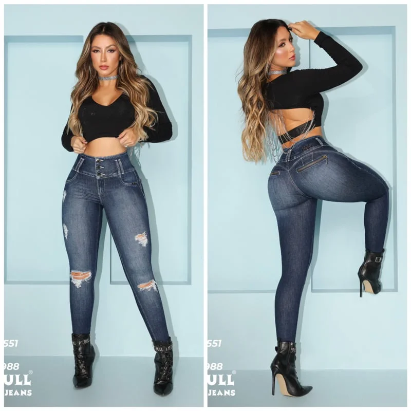 calça jeans feminina pitbull original ref 81988