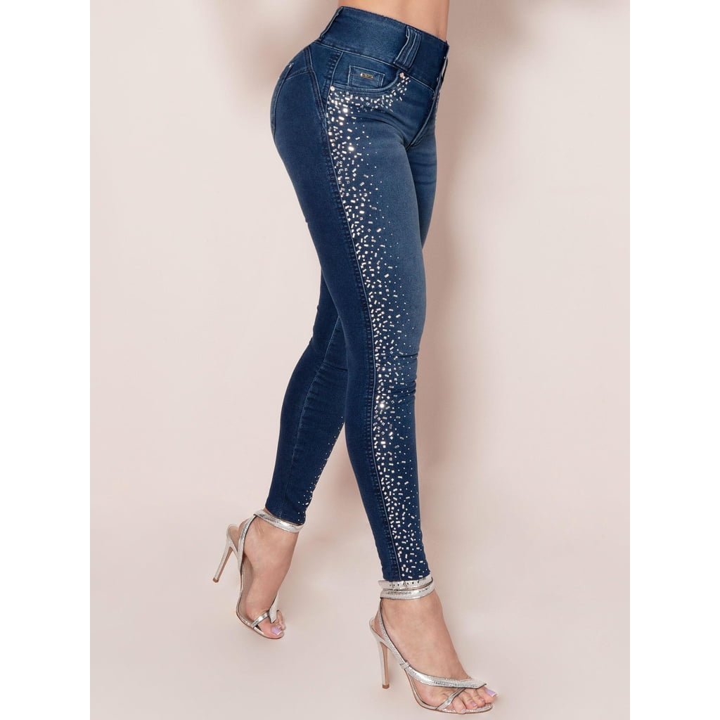 Calça Feminina Pit Bull Jeans Premium Aplicação de Pedrarias