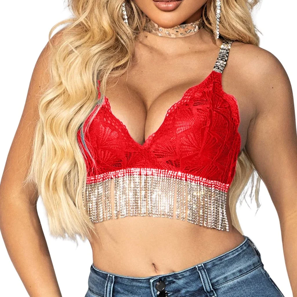 Top Pit Bull Jeans Bojo Pedrarias Franjas Curto Brilho Sexy