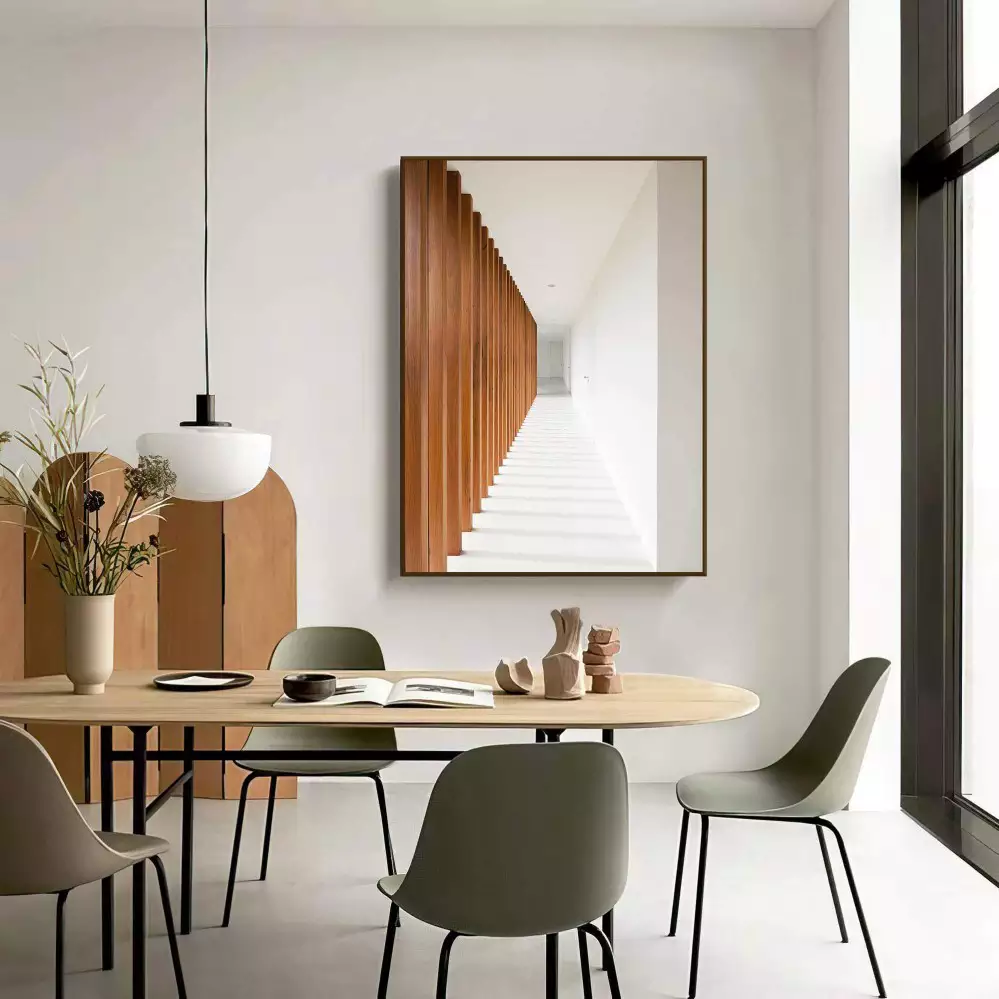 Quadro decorativo 1 tela: Escadaria Espiral Majestosa - Adicione um Toque de Elegância e Grandiosidade