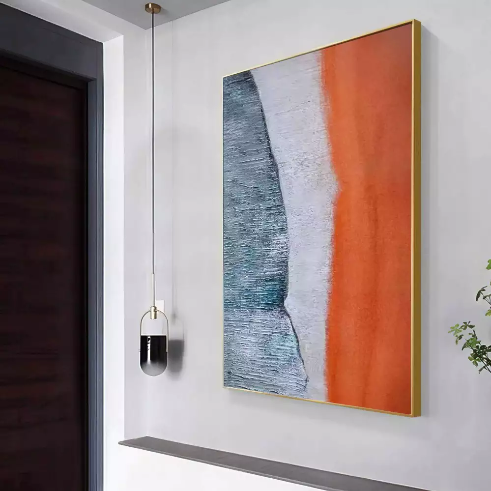 Quadro Decorativo 1 Tela: Abstração Vibrante - Deixe sua Decoração Explodir com Cores e Energia