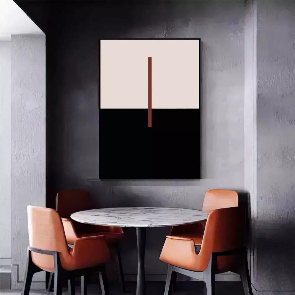 Quadro Decorativo 1 Tela: Vórtice Abstrato - Uma Jornada Visual de Texturas e Emoções