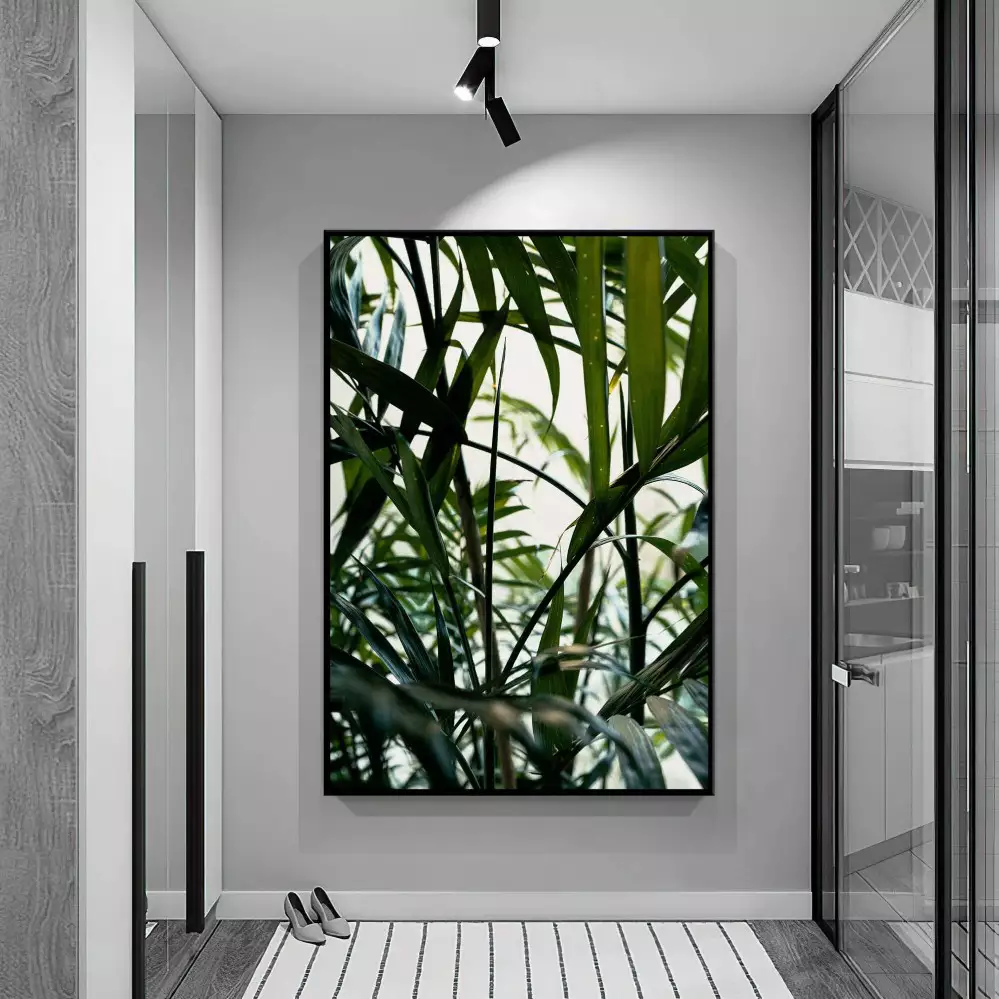 Quadro Decorativo 1 Tela: Exuberância Tropical - Traga o Paraíso das Palmeiras para sua Casa!