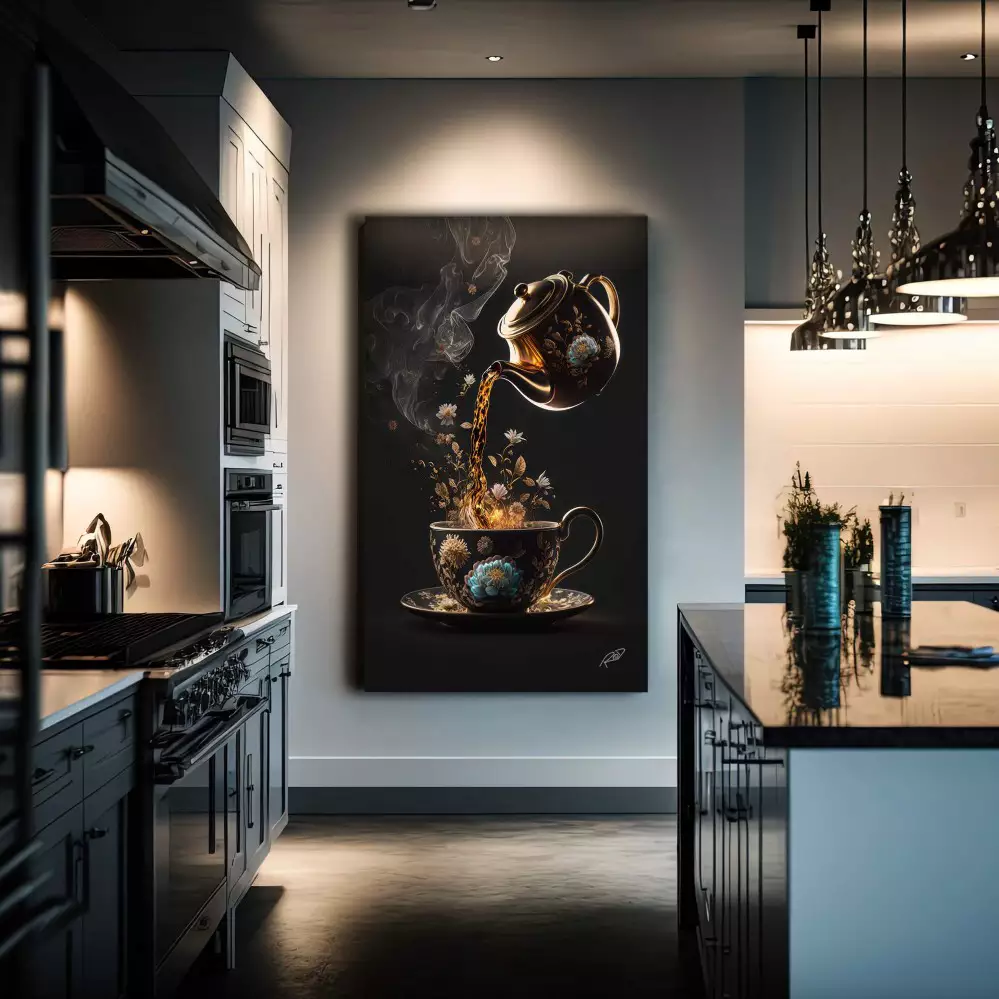 Quadro decorativo cozinha e café