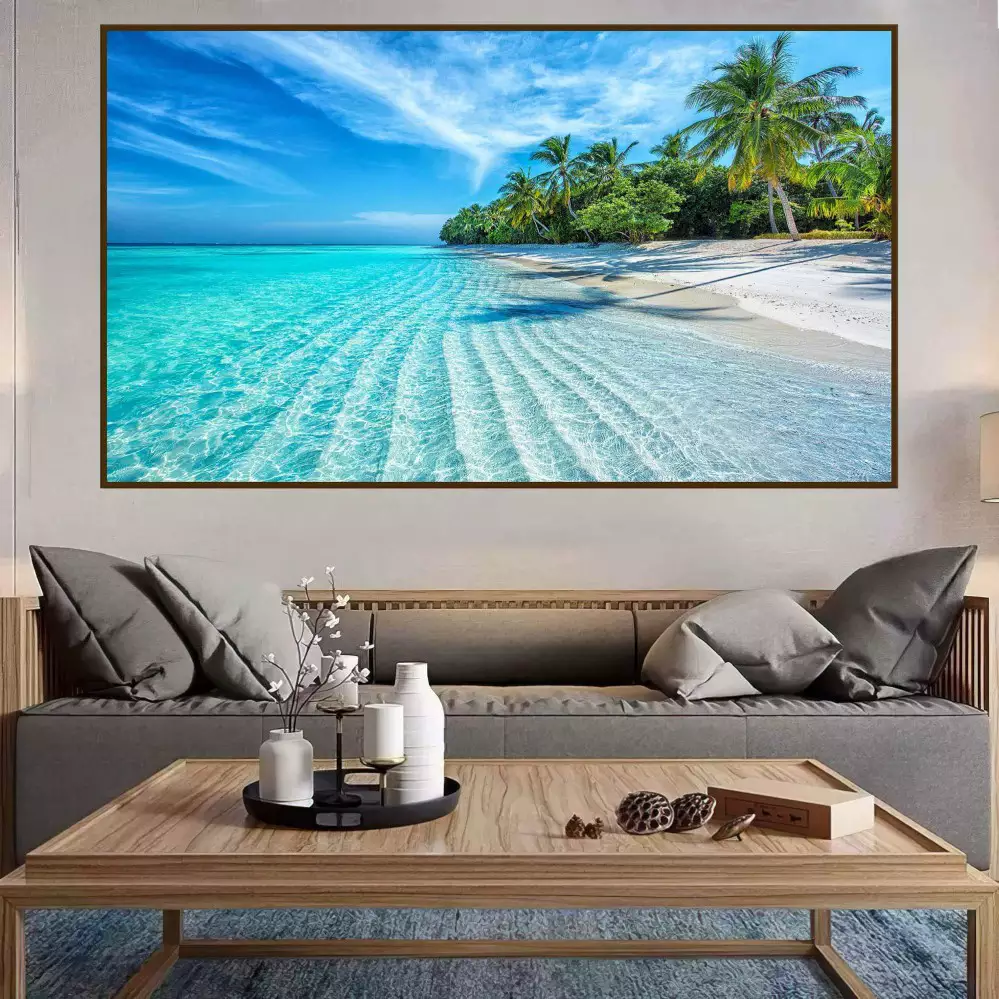 Quadro Decorativo 1 Tela: Paraíso Tropical - Escape Sereno para sua Casa