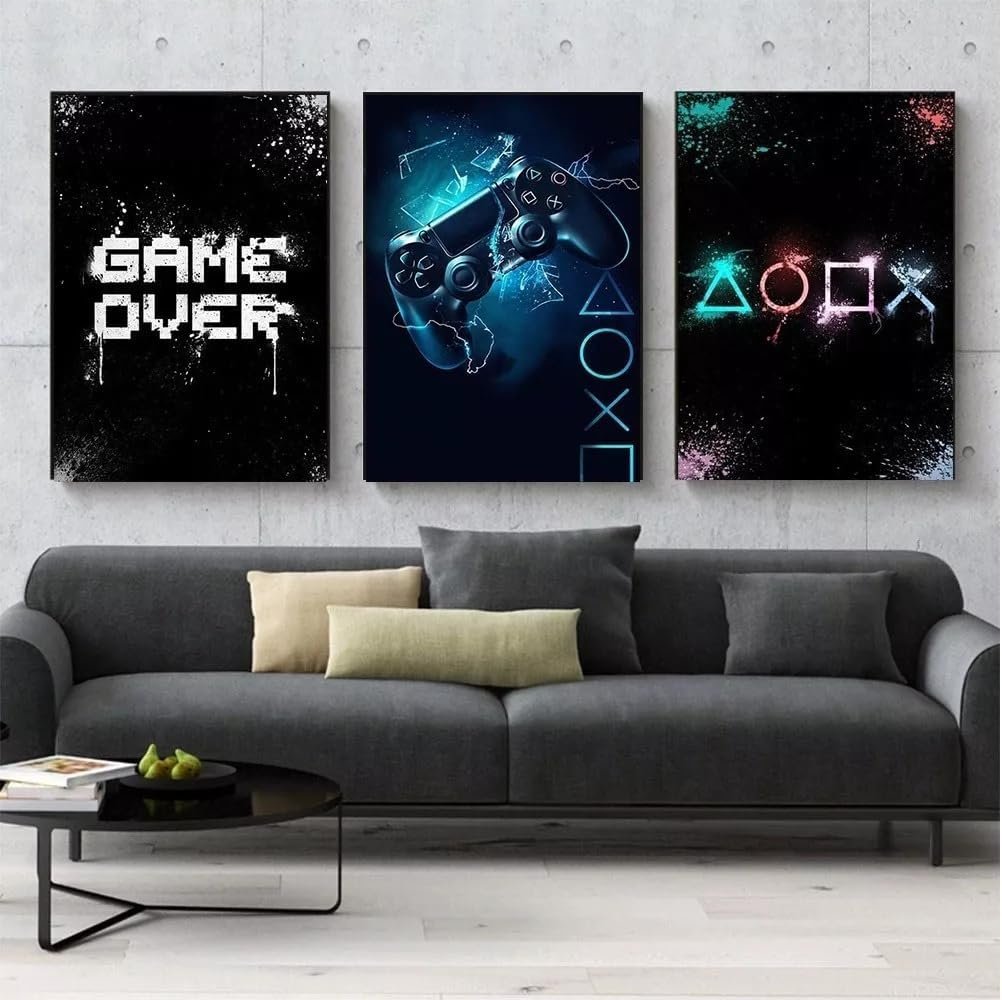 Quadro Decorativo Gamer Video Game Controle Jogos Sala